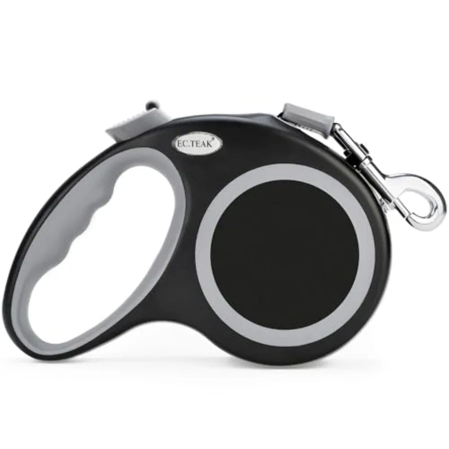 Retractable Dog Leash 26 FT, Heavy Duty Dog Leash for Dogs up to 110lbs, Strong Nylon Tape No Tangle, One-Handed Brake, Pause,