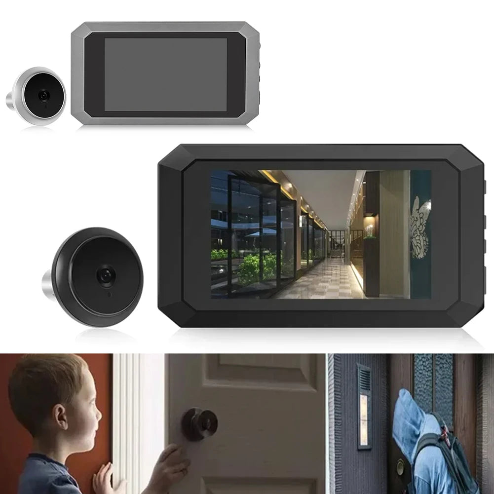Digital Magic Eye Electronic Viewfinder Night Vision Video Digital Door Viewer 1400mAh Build-in Lithium Battery 1080P Camera
