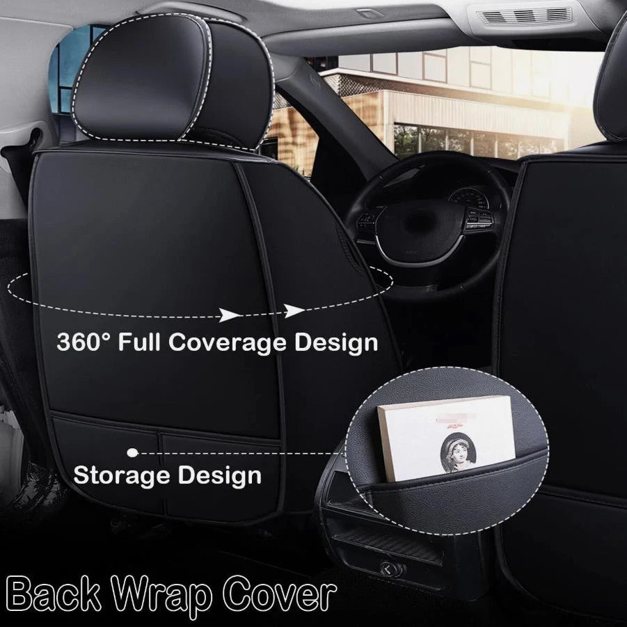 Four Season Universal For Mercedes-Benz Car Seats Cover 5-Seats Front Rear Full Set PU Leather Cushion For SUV Auto Accessories