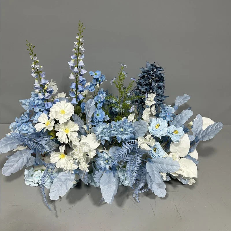 Simulation Wedding Silk Flower Earth Row Flower High Flower Stage Wedding Road Huide Event Party Layout Floor Flower Arrangement