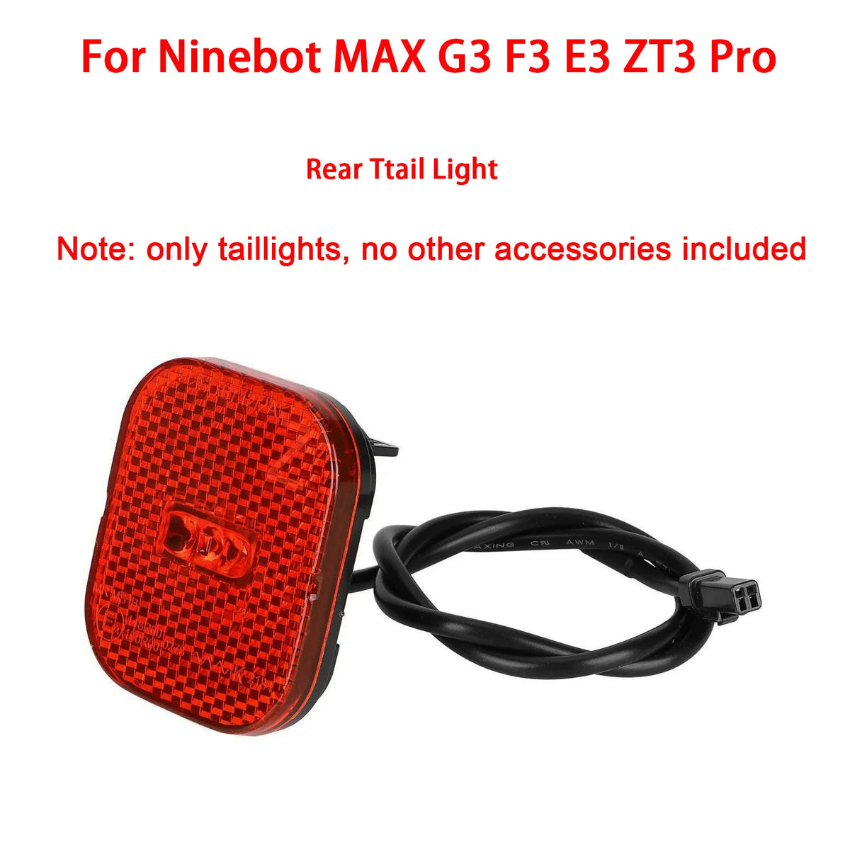 Electric Scooter Original Rear Fender Tail Light Kit for Segway Ninebot MAX G3 Rear Wheel Support Plastic Cover Accessories