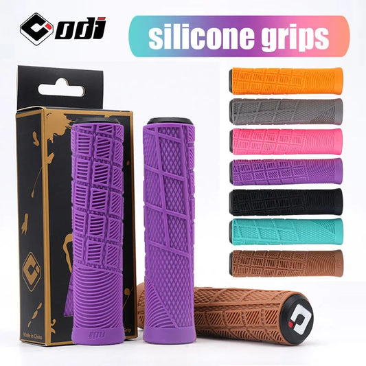 Odi Silicone Bicycle Grips Purple Brown Pink Orange Black Ergonomic Mtb Handlebar Grips For Dirt Pit Bmx Brompton Bike Grip