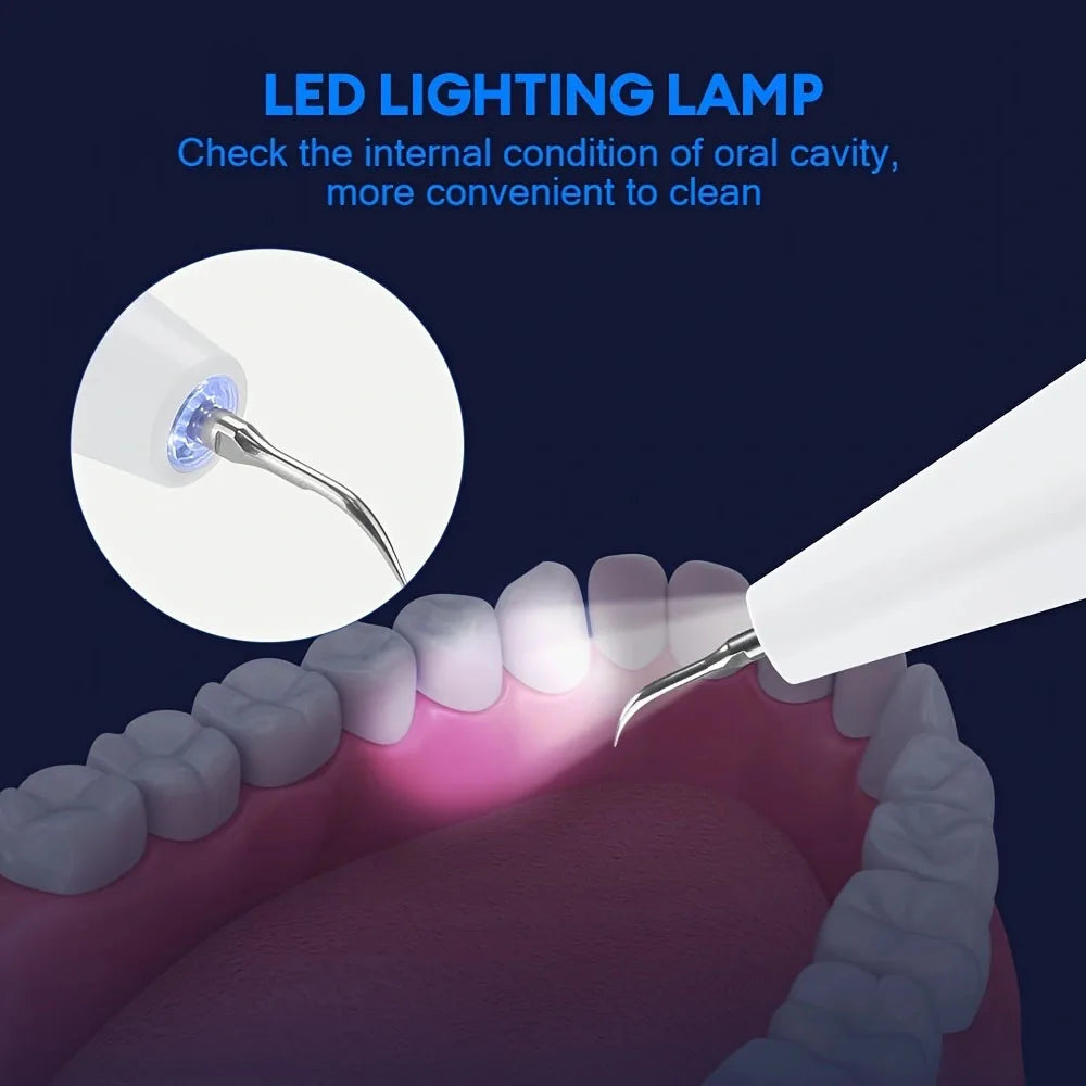 Cloud Prime Electric Ultrasonic Teeth Tartar Cleaner Dental Scaler Tool for Oral Care Teeth Whitening Stain & Plaque Removal For Christmas And New Year Gifts
