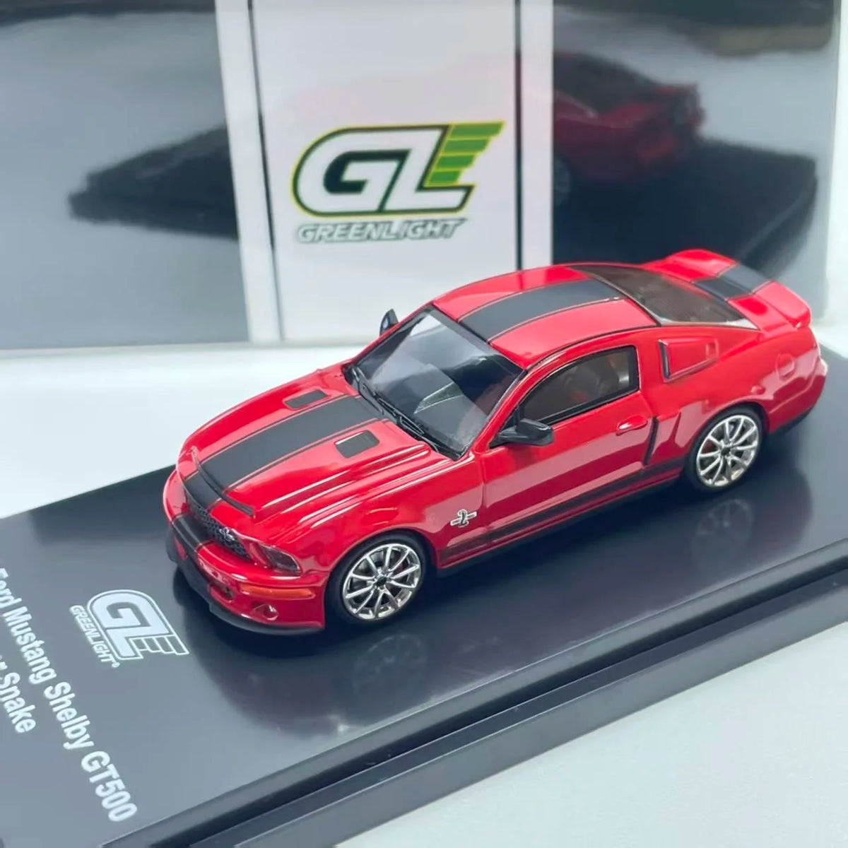 MH & GL 1:64 Shelby GT500  Alloy Die Casting Car Model Collection Model Boy Gift Christmas Gift Gifts for Men