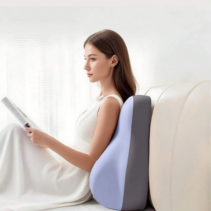 [Christmas]Couples Memory Foam Wedge Pillow For  & Pregnancy - Lumbar Support Cushion For Bed, Office Chair, Car Seat - Sciatica