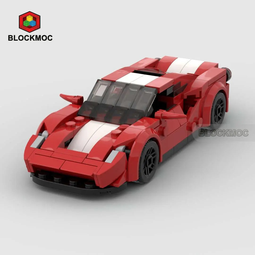 MOC Sports Car Classic Toy Building Block Set,Suitable As Birthday, Halloween, Christmas Gifts Decoration Collect
