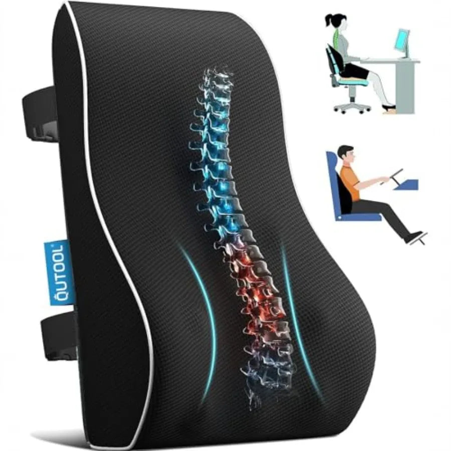 Lumbar Support Pillow for Office Chair, Office Home Essentials, Gifts for Mom, Dad, Back Support Pillow for Car, Chair Cushions