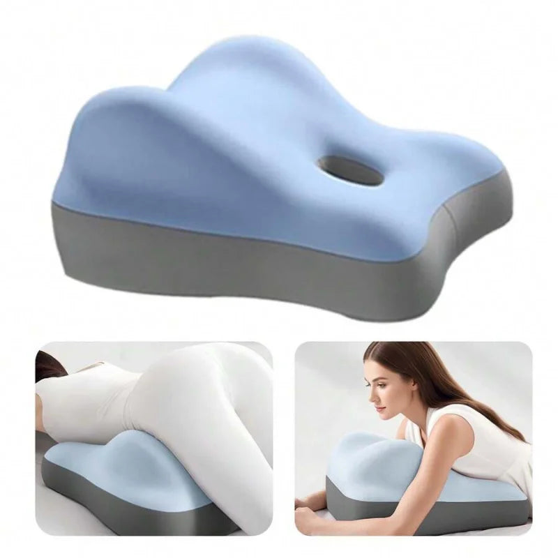 [Christmas]Couples Memory Foam Wedge Pillow For  & Pregnancy - Lumbar Support Cushion For Bed, Office Chair, Car Seat - Sciatica