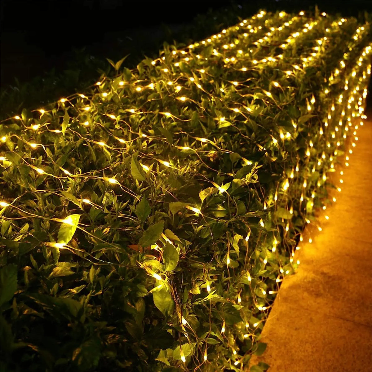 Solar Lights Outdoor Garden decoration 3M x 2M Mesh Curtain Fairy Light Waterproof Garland Christmas Wedding Decors with Remote