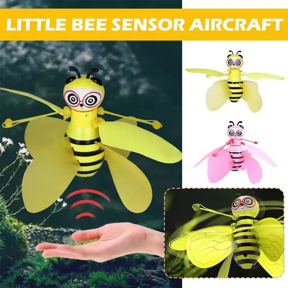 Little Bee Flying Vehicle Aircraft Gesture Sensing  Vehicle Flying Helicopter Lights Children's Toys Birthday Gift Christmas
