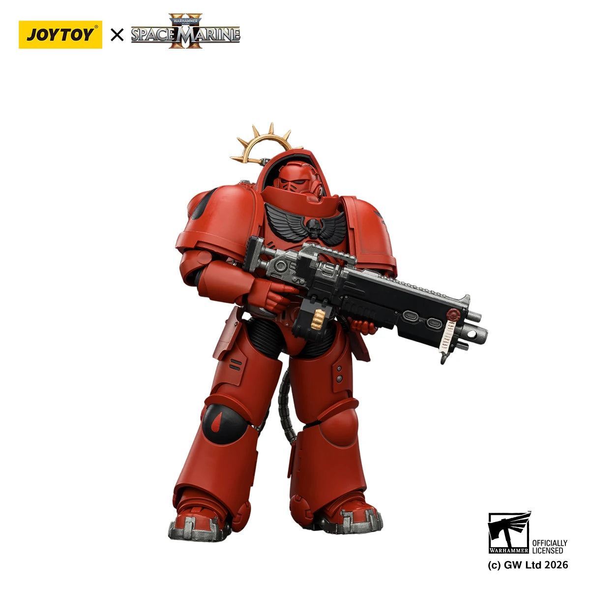 JOYTOY Warhammer 40,000 1/18 Action Figure Game Edition Blood Angels Heavy Intercessor Anime Military Model