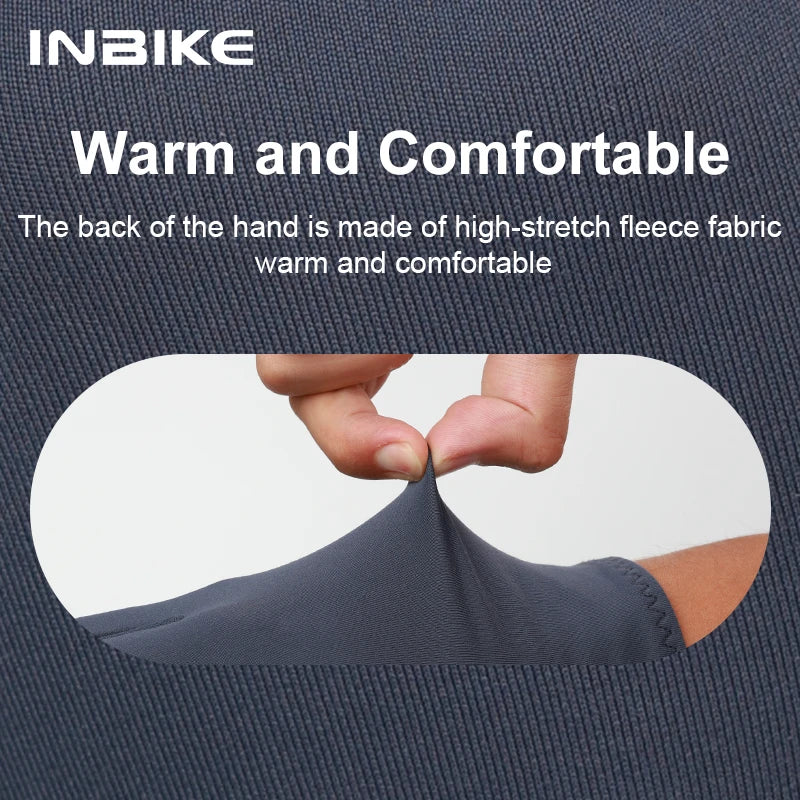 INBIKE Autumn Winter Thermal Bicycle Gloves Touch Screen Men Women MTB Road BikeGloves  Sports Fitness Outdoor Cycling Gloves