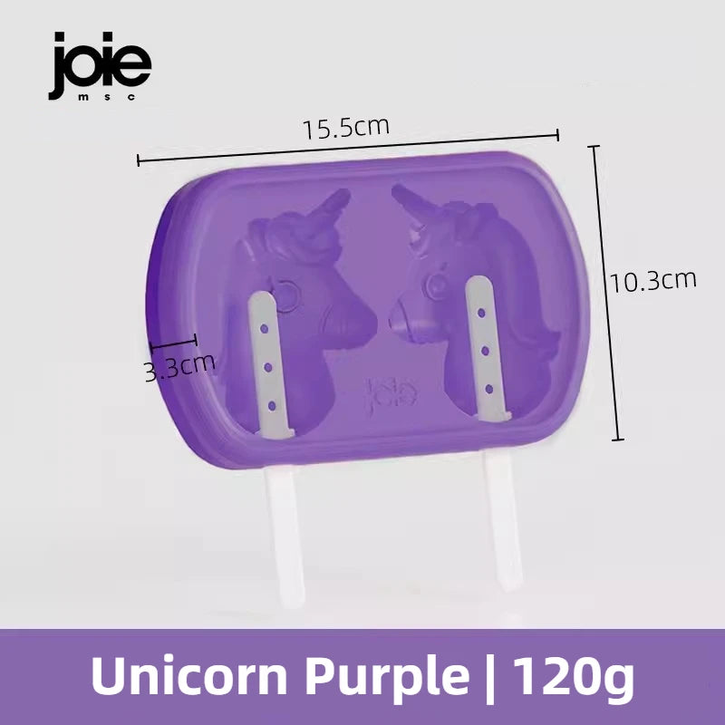 Joie Silicone Popsicle Molds Freeze Pops Cute Cartoon Mold Reusable Ice Pop Mold With Lids Sticks Home Kitchen Tools BPA Free