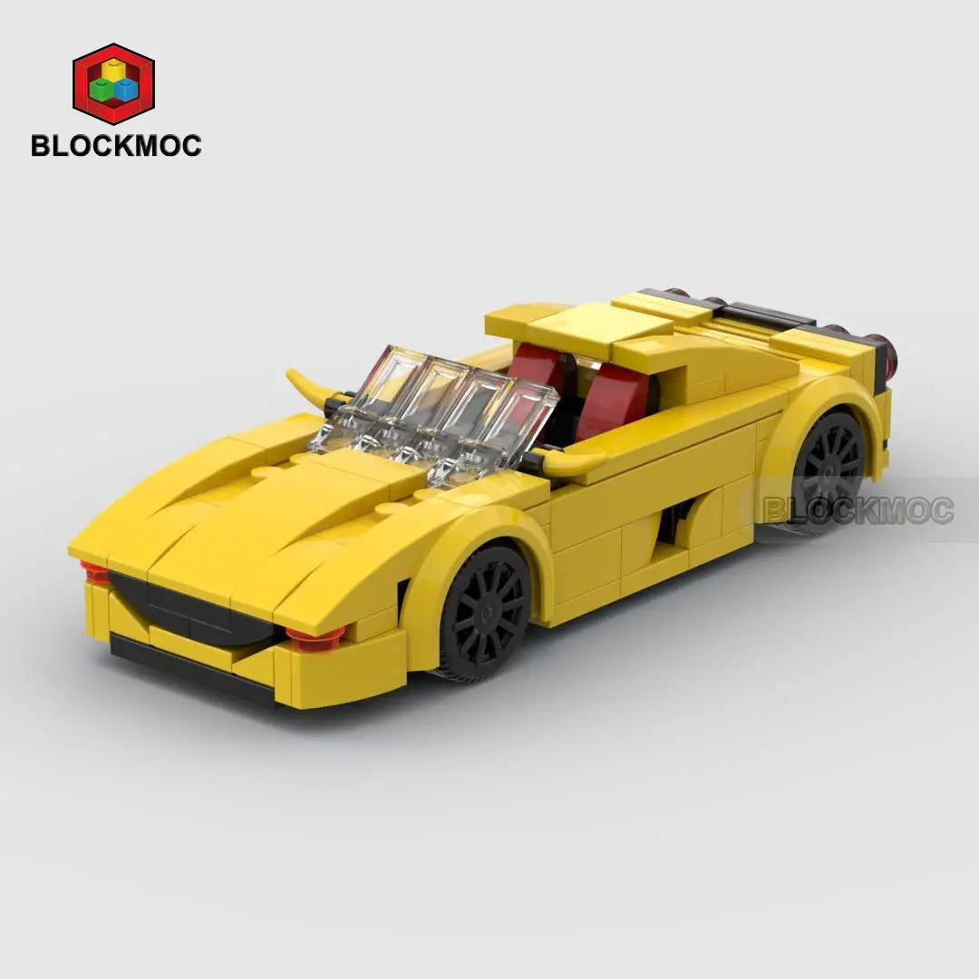 MOC Sports Car Classic Toy Building Block Set,Suitable As Birthday, Halloween, Christmas Gifts Decoration Collect