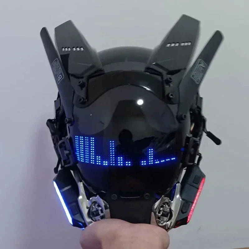 Cyberpunk Helmet Shinobi Mask Robot Samurai Mask Cosplay Techwear Cyber Punk Hi-Tech Helmet Armor Futuristic Toys Christmas Gift