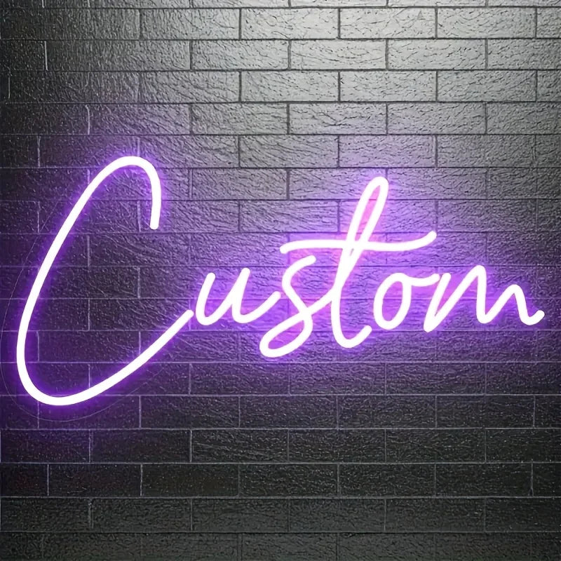 Custom LED Neon Sign USB Powered Name Sign Personalised Wall Decor for Wedding Birthday for Parties Halloween Christmas Gifts