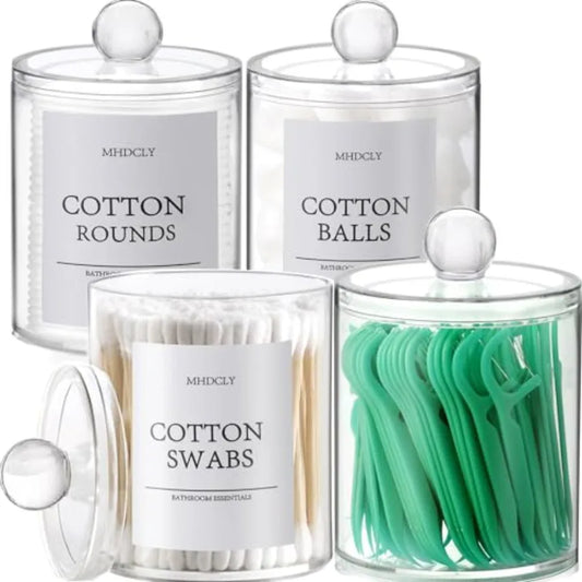 Bathroom Organizers and Storage, 4 Pack Bathroom Accessories, Bathroom Decor, Home Decor, Bathroom Storage and Organization, Qt