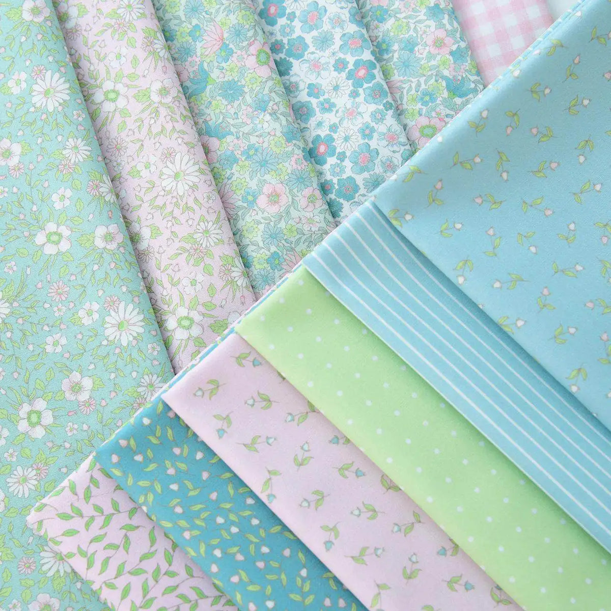 40S Pure Cotton Poplin Fabric Handmade DIY Clothing Floral Plaid Stripes Plant for Sewing Clothes by the Meter