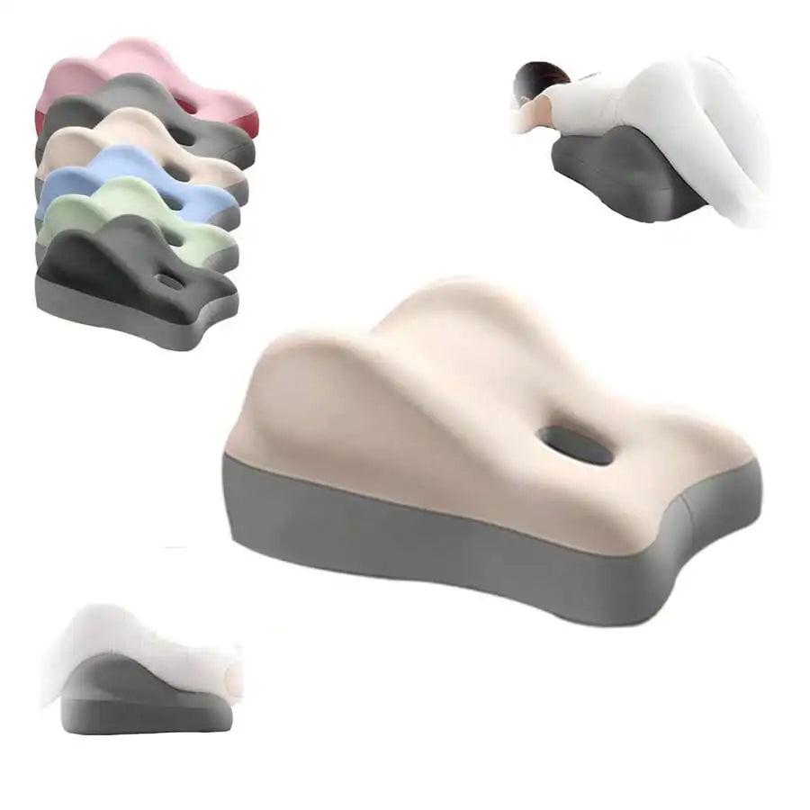 [Christmas]Couples Memory Foam Wedge Pillow For  & Pregnancy - Lumbar Support Cushion For Bed, Office Chair, Car Seat - Sciatica