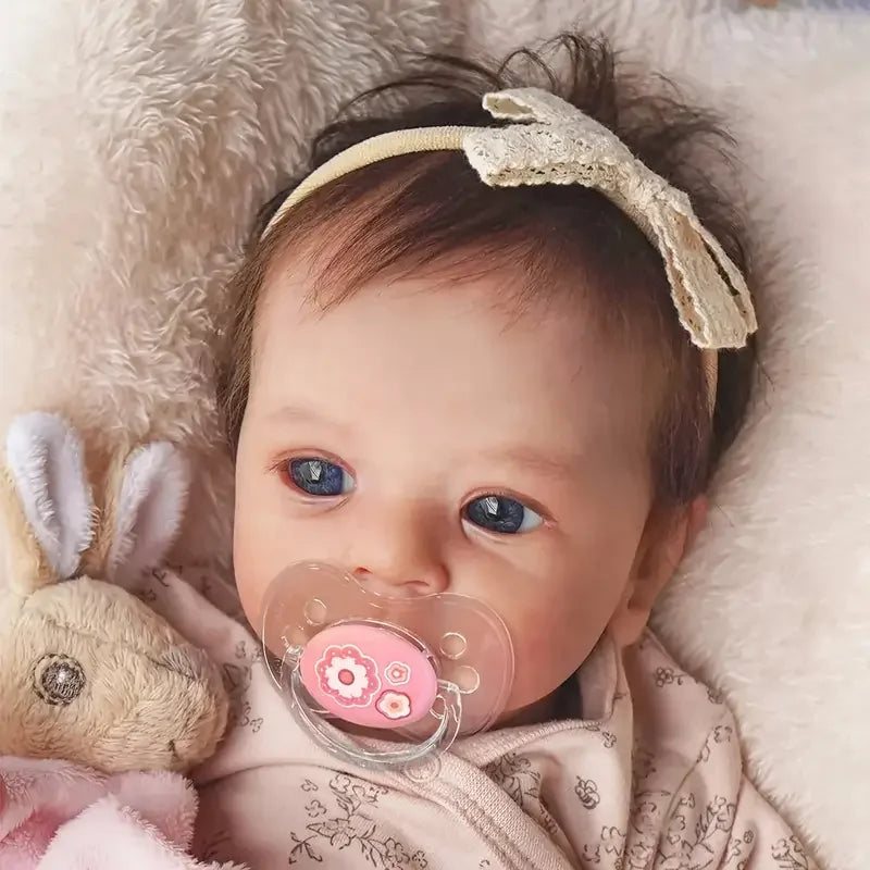 Lifelike Reborn Baby Dolls-18 Inch Realistic Newborn Baby, Cloth Body, Handmade Real Life Doll for Cuddling and Playtime with Accessories, Gift for Kids Age 3+