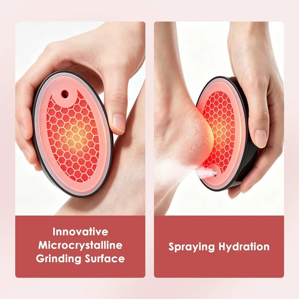 Waterproof Electric Foot Grinder Dead Skin Callus Remover Pedicure Tool Microcrystalline Foot Care Device Rechargeable 500mAh