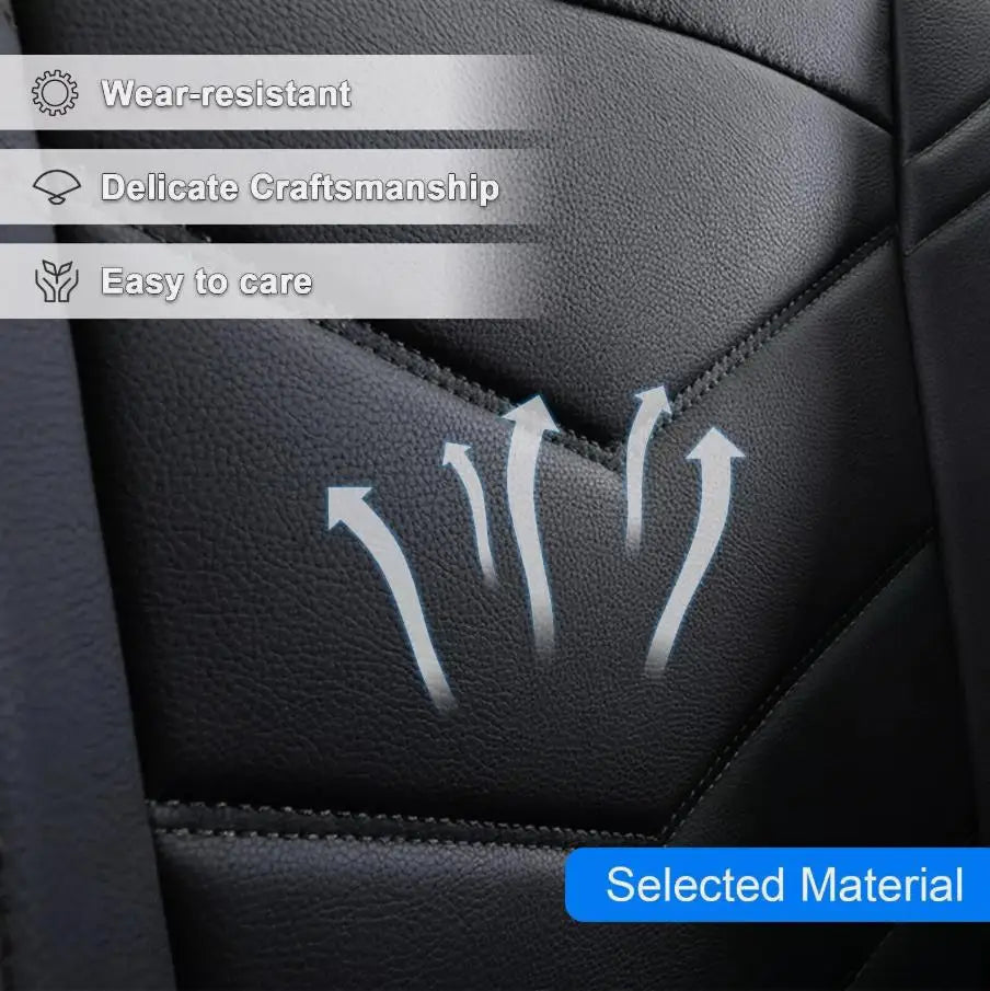 Four Season Universal For Mercedes-Benz Car Seats Cover 5-Seats Front Rear Full Set PU Leather Cushion For SUV Auto Accessories