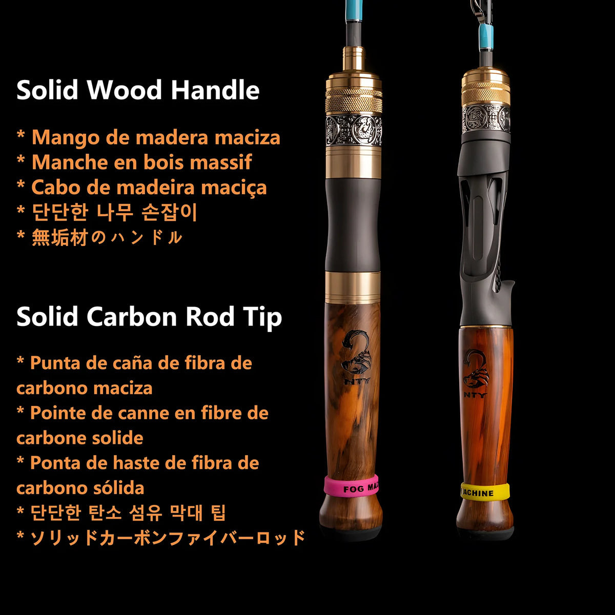 30T Carbon UL Trout Fishing Rod,Ultralight Spinning and Casting Lure Rod,Baitcasting Stream Rod for Carp Bass Fishing,Solid Tip
