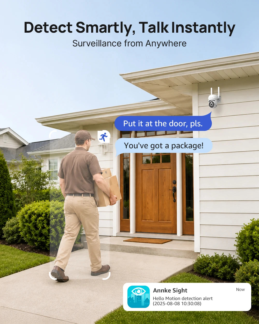 ANNKE 5MP PTZ Wireless Security Outdoor Camera System 12" NVR 10CH Pan 350° Tilt 90° Dual-Band WiFi Night Vision 2-Way Audio