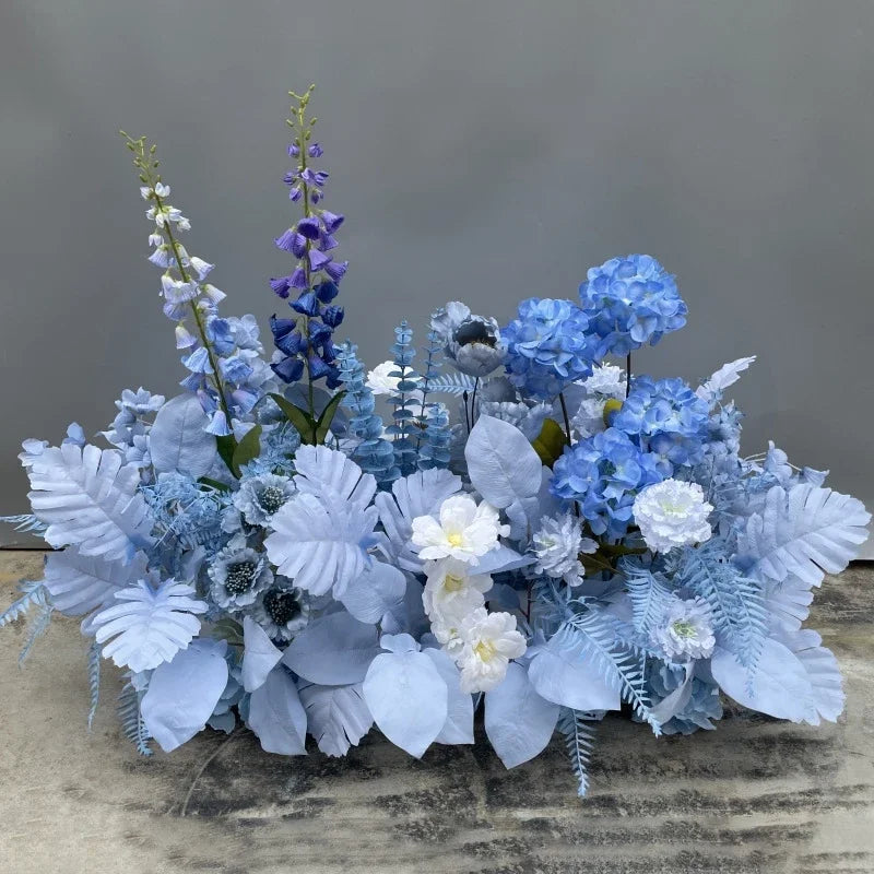Simulation Wedding Silk Flower Earth Row Flower High Flower Stage Wedding Road Huide Event Party Layout Floor Flower Arrangement