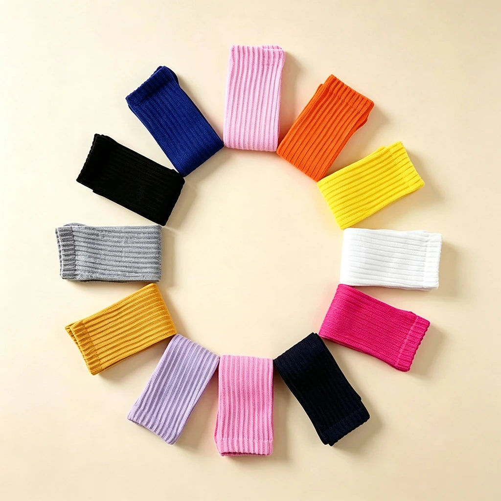 12/24/36 Pairs Cotton Socks Women Men - Solid Color Soft Stretchy Mid Calf Socks - Breathable Casual Daily Wear Bulk Pack
