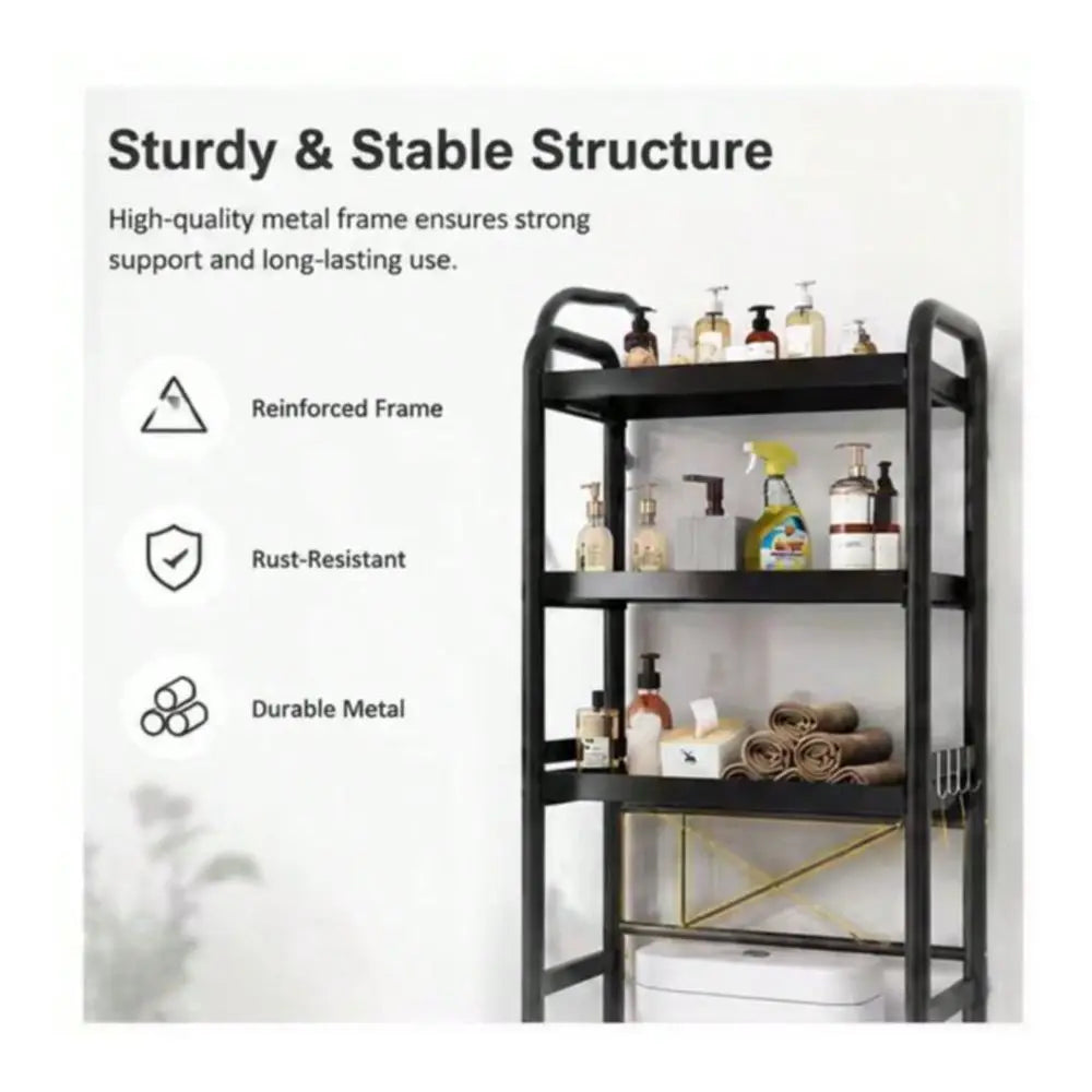 3-Tier Metal Over Toilet Shelving Rack