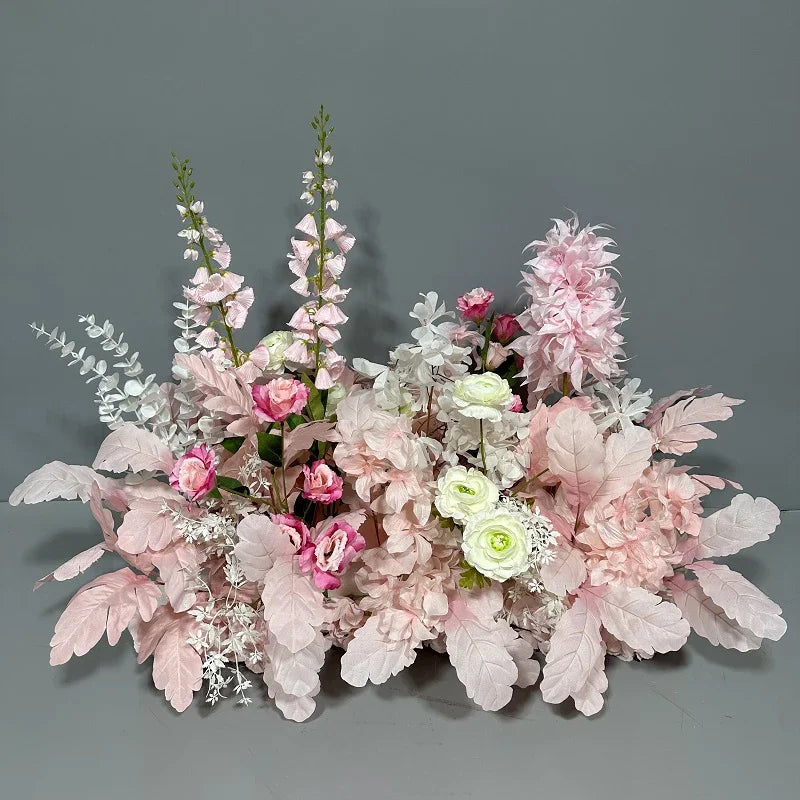 Simulation Wedding Silk Flower Earth Row Flower High Flower Stage Wedding Road Huide Event Party Layout Floor Flower Arrangement