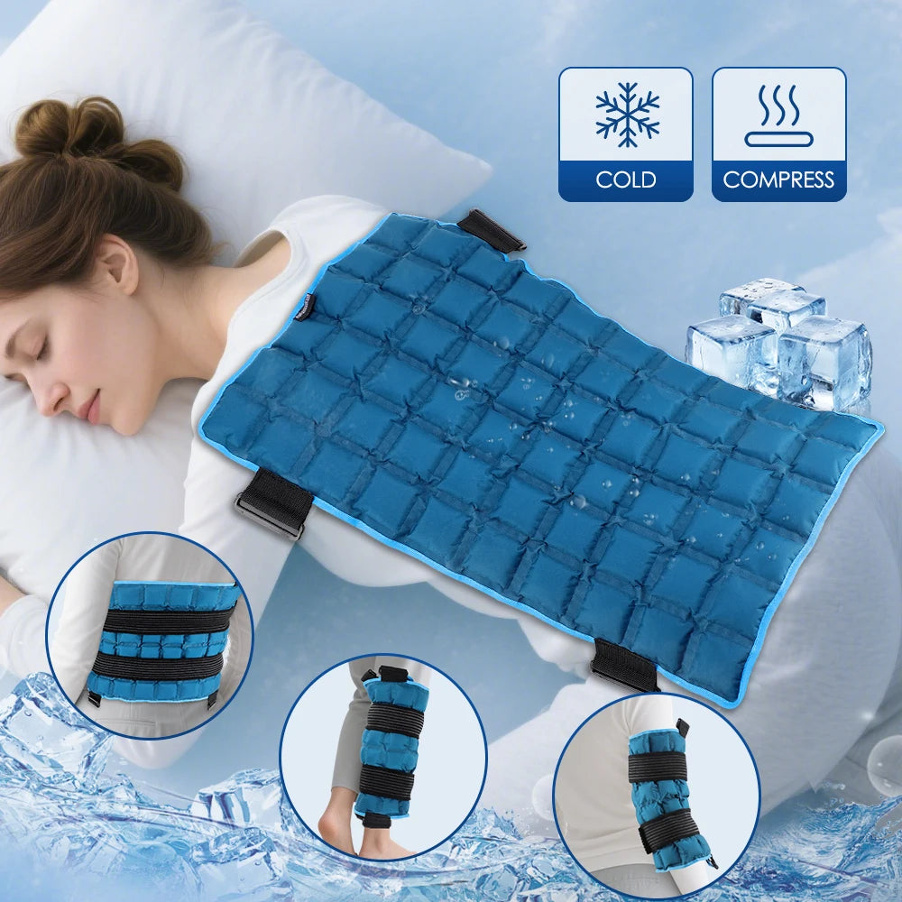 Reusable Cold/hot compress polymer Ice Pack for Knee Compression Soft Injury Support Post-Operative Nursing Care Cooler