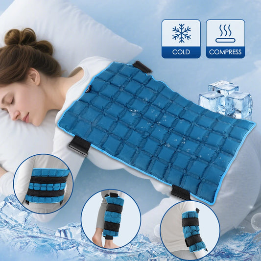 Reusable Cold/hot compress polymer Ice Pack for Knee Compression Soft Injury Support Post-Operative Nursing Care Cooler