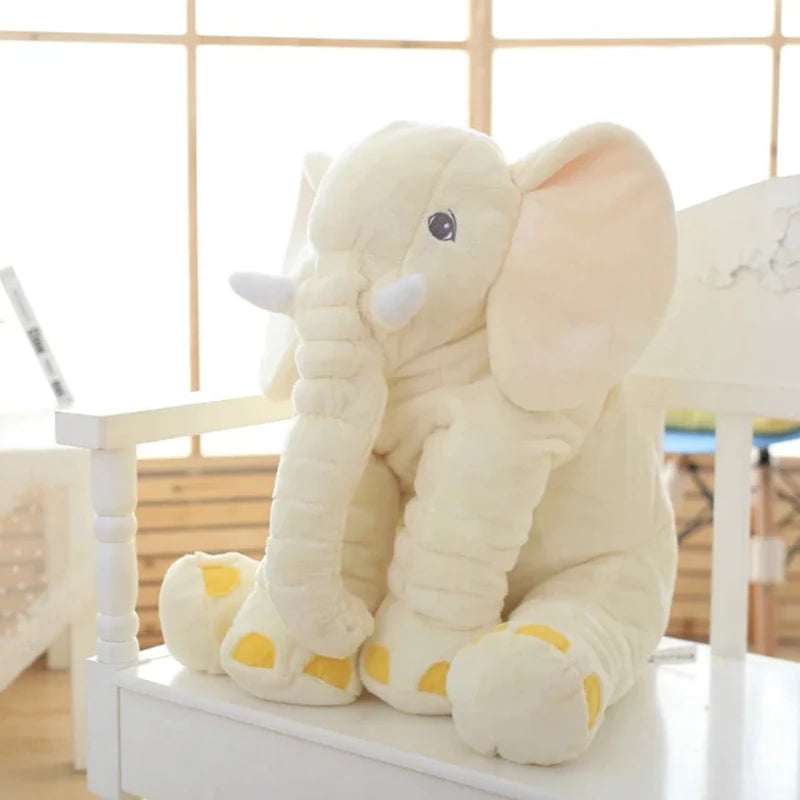 1PC 40cm 60cm Cute Plush Elephant Doll Toy Kids Play Back Cushion Cute Stuffed Elephant Child Accompany Doll Girl Christmas Gift