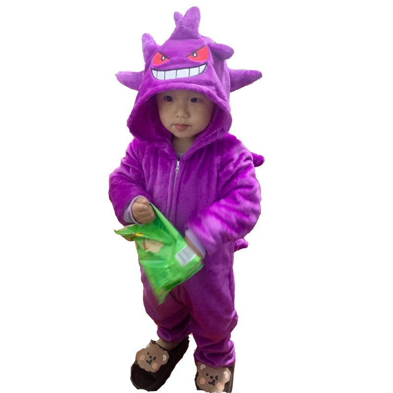 Kids Cosplay Costume Clothes Children Onesies Kigurumi Full Body Sleepwear Whole Pijamas Boys Costume Halloween Christmas Gift