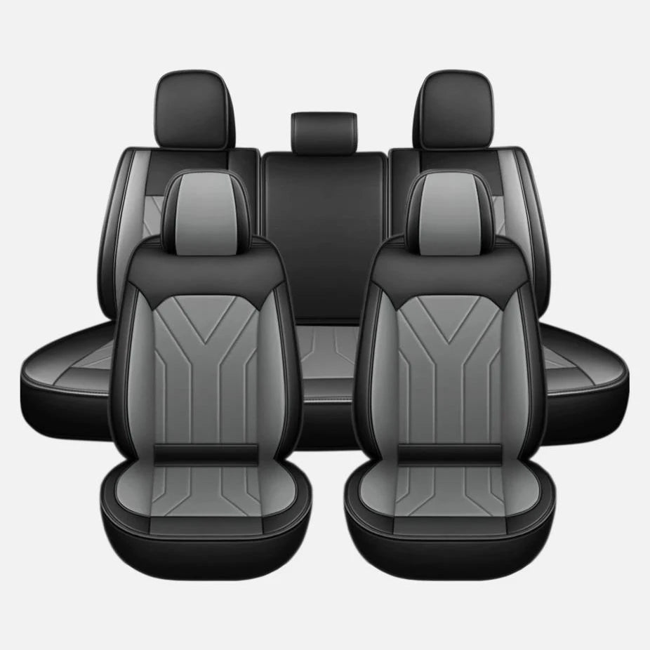 Full Set Car Seat Covers For Ford F150 2009~2014 Front & Rear Seat Covers PU Leather Cushion Set Four Season Universal Car SUV