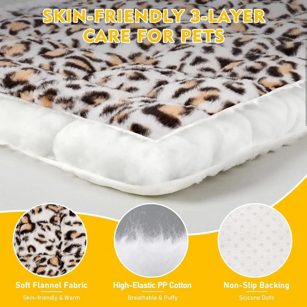 Backseat Dog Bed Mat Car Non-Slip Scratch-Resistant Seat Cover Thick Pet Travel Cushion Washable Seat Protector Blanket Cars SUV