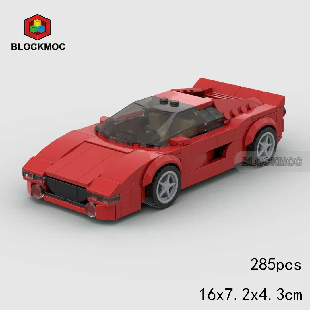 MOC Sports Car Classic Toy Building Block Set,Suitable As Birthday, Halloween, Christmas Gifts Decoration Collect