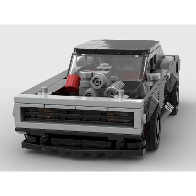 Building Block Model 321 Parts MOC Car 1970 Stud Wide Version Educational Toy For Boys Adults Children Christmas Gift