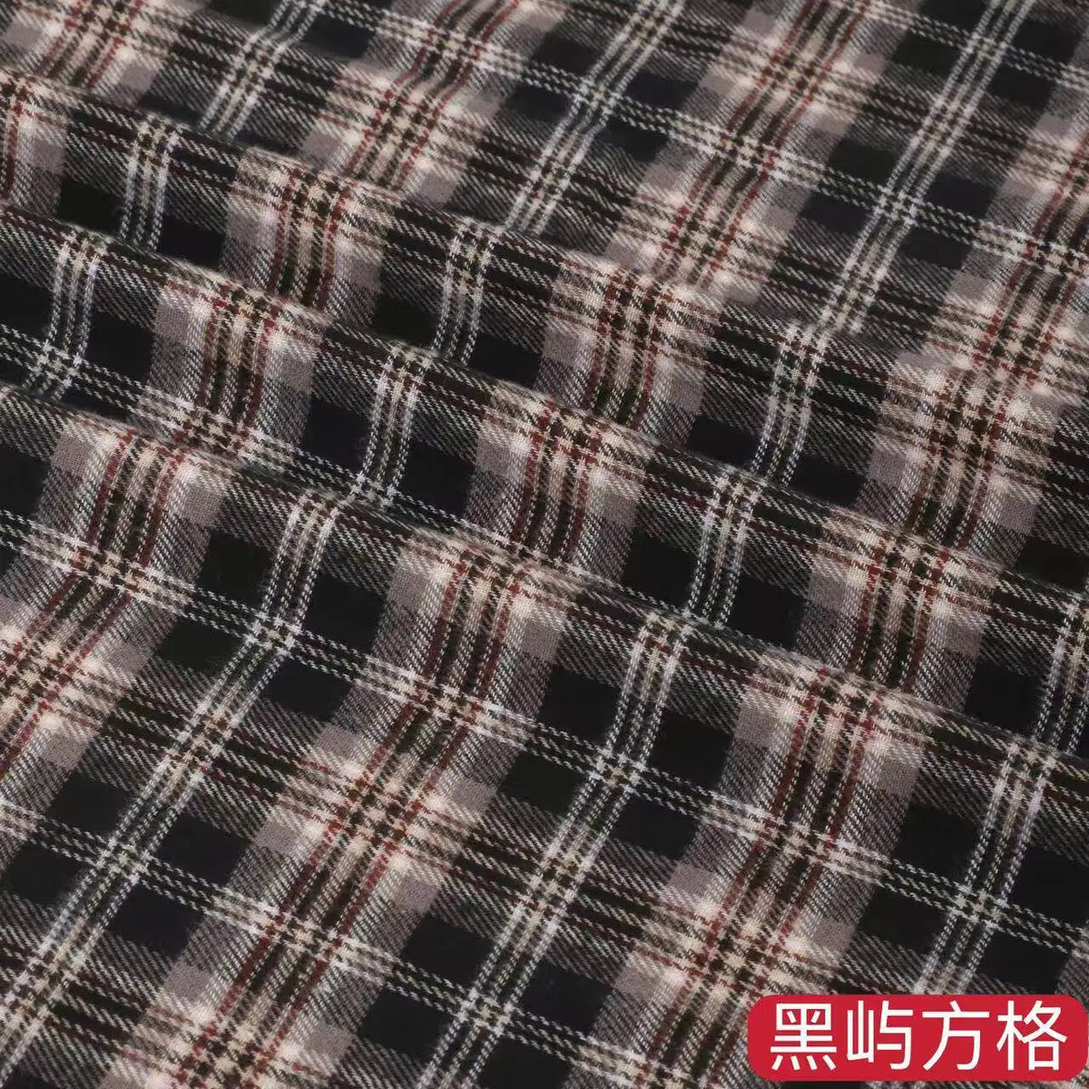 Brushed Plaid Cotton Fabric Soft To The Touch Sold By The Yard Ideal For Clothing Doll Dresses And DIY Sewing Projects.