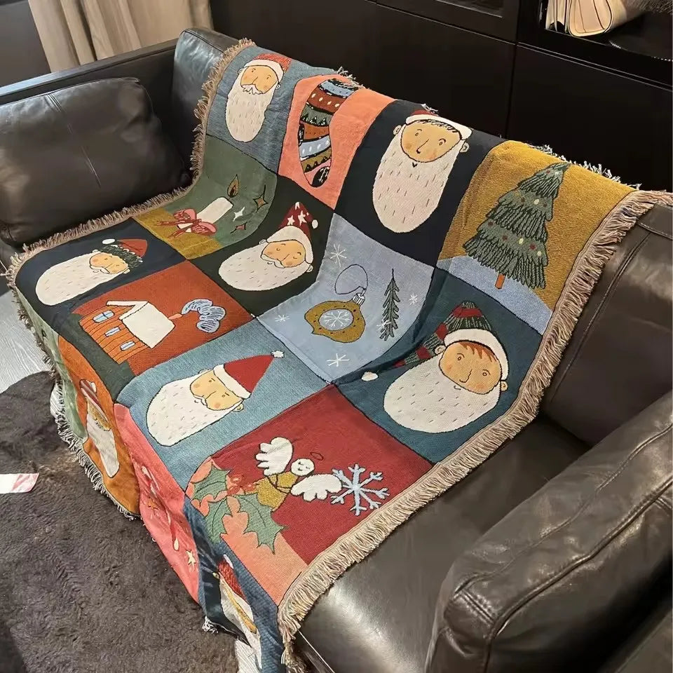 2026 New Years Gifts Blanket Nutcracker Christmas Tree Star Throw Blanket Soft Blanket Bed Blanket Quilt Xmas Decor for Home
