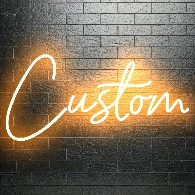Custom LED Neon Sign USB Powered Name Sign Personalised Wall Decor for Wedding Birthday for Parties Halloween Christmas Gifts