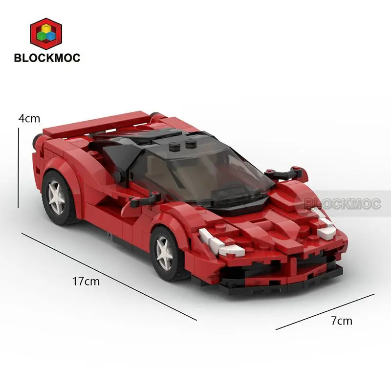 MOC Sports Car Classic Toy Building Block Set,Suitable As Birthday, Halloween, Christmas Gifts Decoration Collect