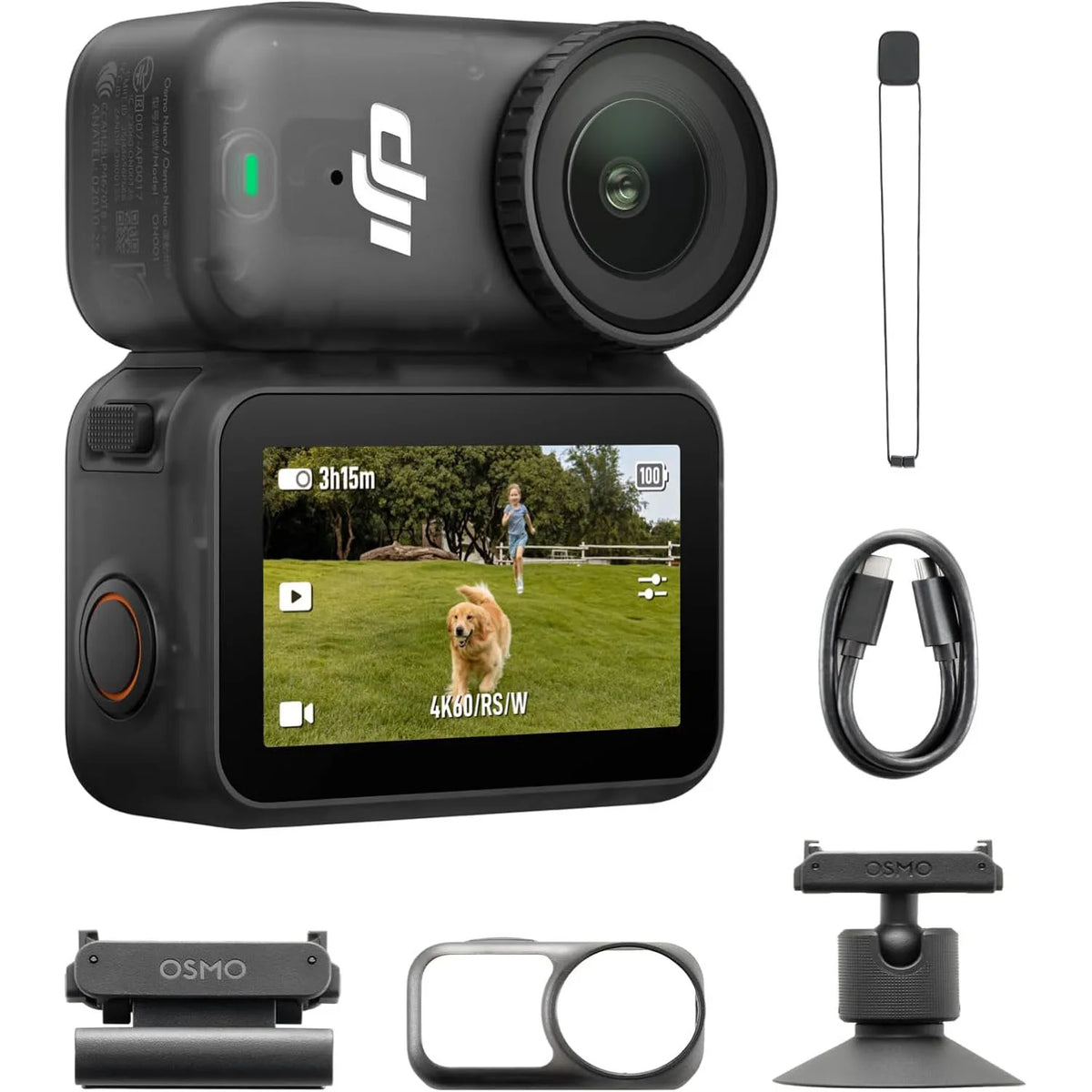 DJI Osmo Nano Action Camera Standard Combo 64GB/128GB, Refurbished, Fully Tested,Used･Like New