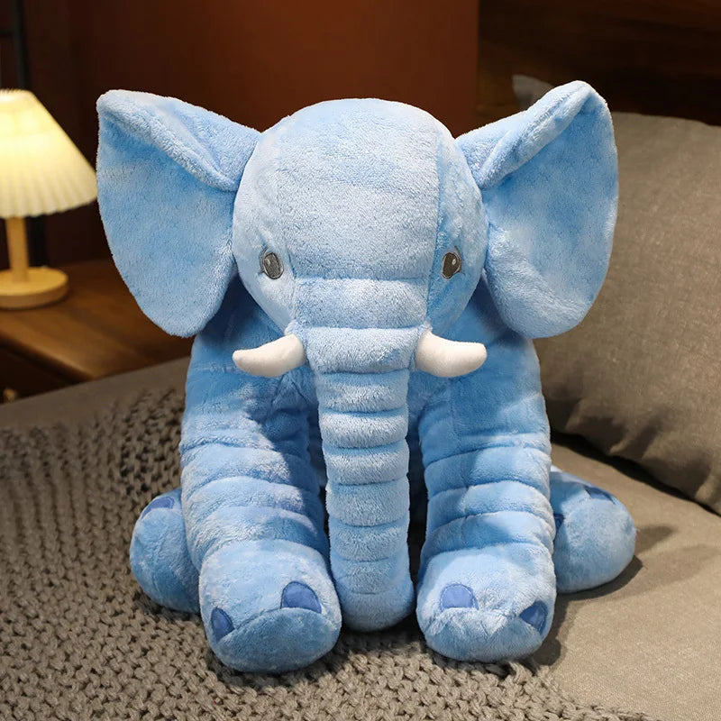 1PC 40cm 60cm Cute Plush Elephant Doll Toy Kids Play Back Cushion Cute Stuffed Elephant Child Accompany Doll Girl Christmas Gift