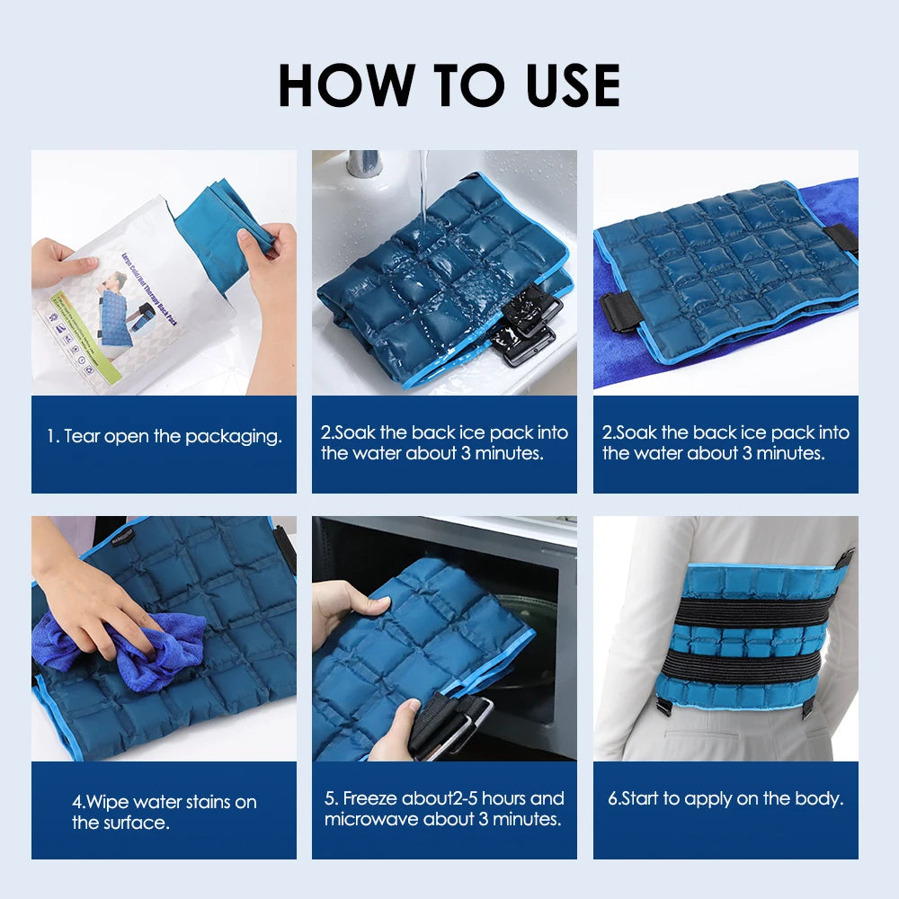 Reusable Cold/hot compress polymer Ice Pack for Knee Compression Soft Injury Support Post-Operative Nursing Care Cooler
