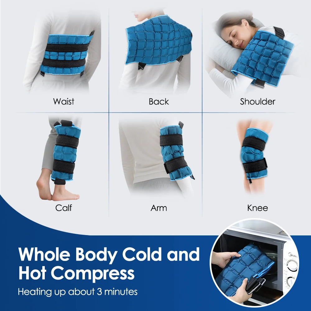 Reusable Cold/hot compress polymer Ice Pack for Knee Compression Soft Injury Support Post-Operative Nursing Care Cooler