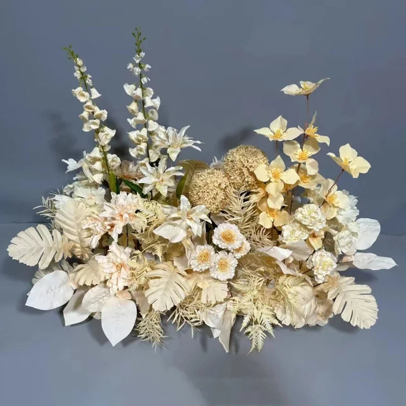 Simulation Wedding Silk Flower Earth Row Flower High Flower Stage Wedding Road Huide Event Party Layout Floor Flower Arrangement