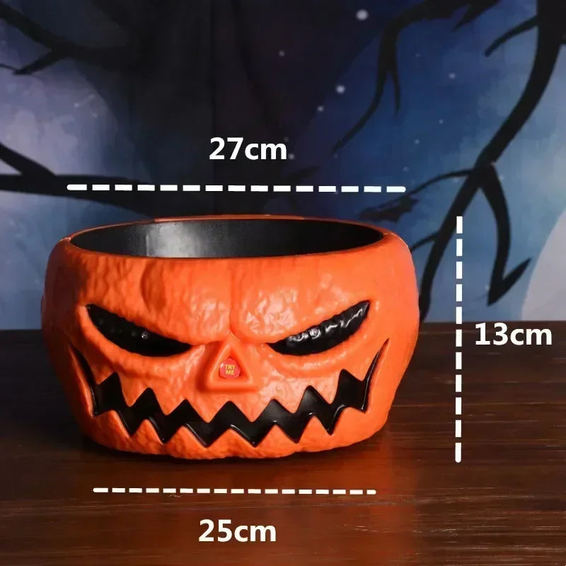 1PC Halloween Hanging Pumpkin Head Decoration with Scary Sounds - Fabric,  for Hanging Decor, Celebrates Halloween, Christmas